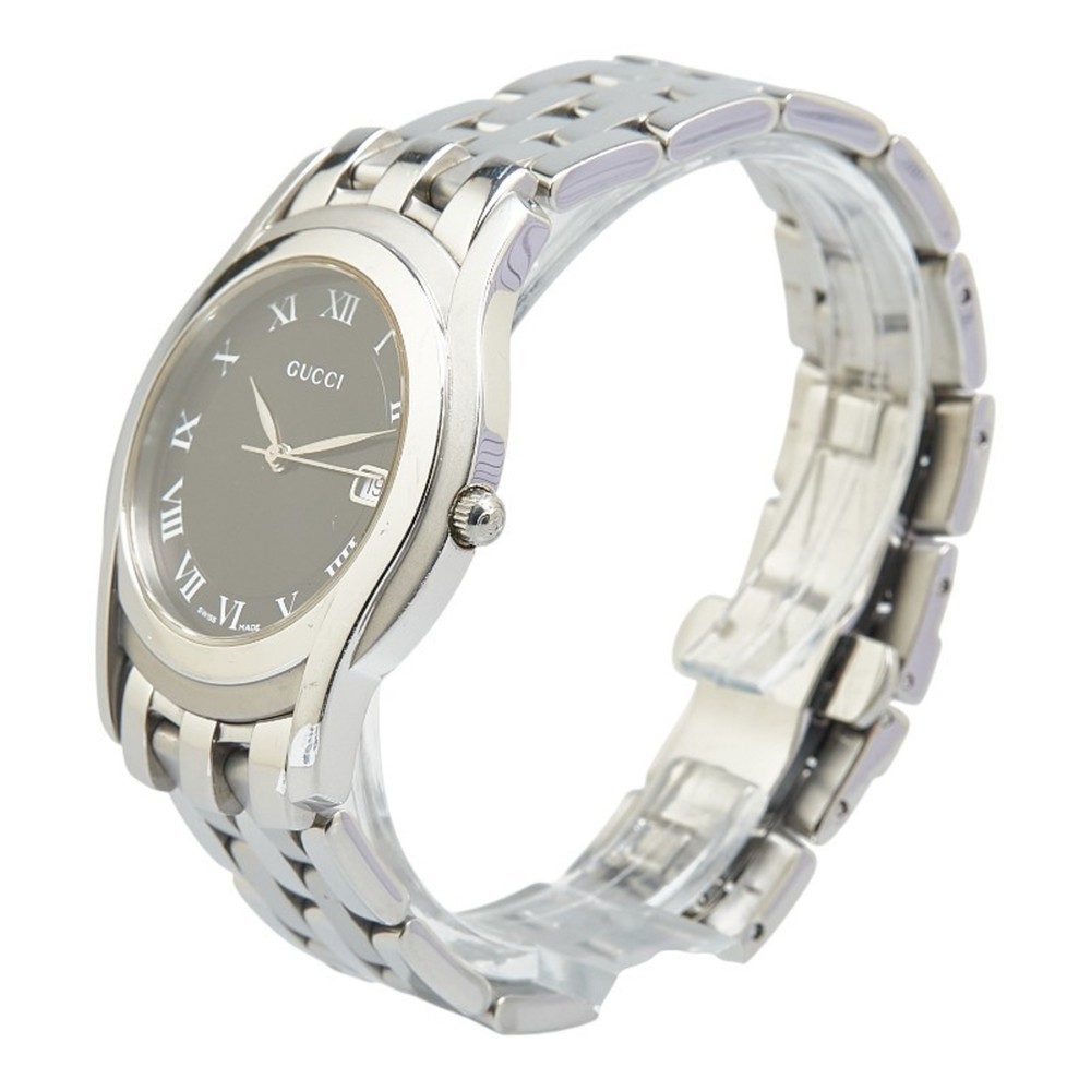 Gucci G-Class Watch, 5500M Quartz Movement, Black Dial, Stainless Steel, Men'... - Picture 2 of 7